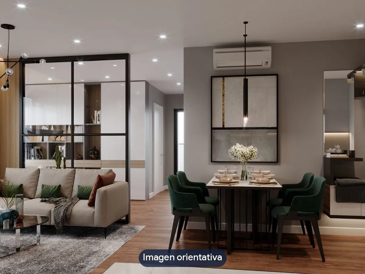 Imagen orientativa de un piso reformado entero, salón y comedor (no es una obra de MS Reformas)